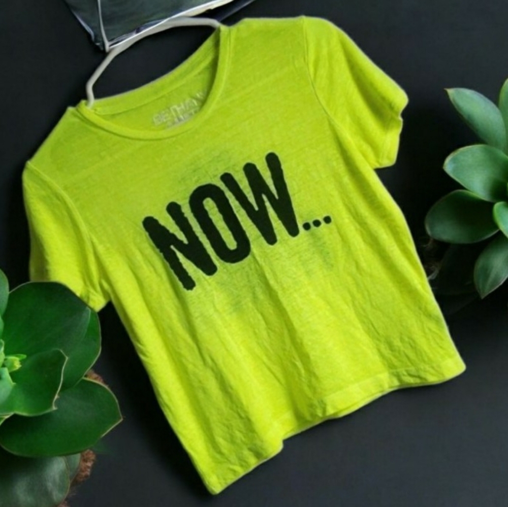 Bethany Mota Neon Green Crop Top Size X-Small